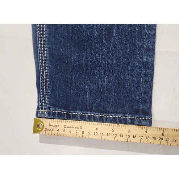 Rock Revival Stephanie Easy Capri Jeans Rhinestones Women’s Size 29 Distressed - Picture 15 of 15